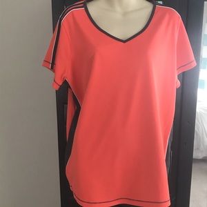 Orange with dark stripes.